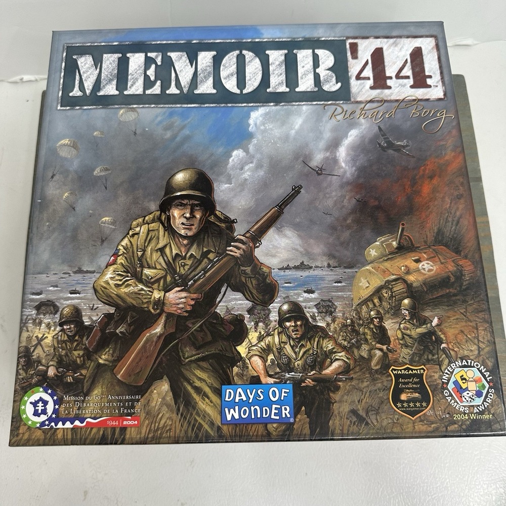 Days of Wonder Memoir 44 Board Game Complete Components WWII Strategy Mint Cond.
